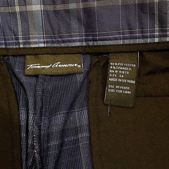TOMMY ARMOUR Blue Plaid Mens Golf Shorts 34 - Picture 8 of 9